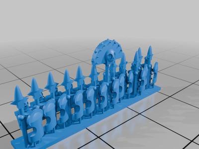 6MM FANTASY TOMB SKELETON  SKELETON LANCER 