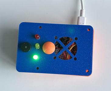 Game Night Timer — Raspberry Pi 3 / 4 / 5 Case (LEDs + 16×2 LCD + Button + Buzzer/Speaker)