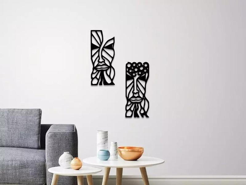 COUPLE MASK WALL DECORATION