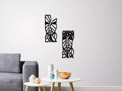 COUPLE MASK WALL DECORATION