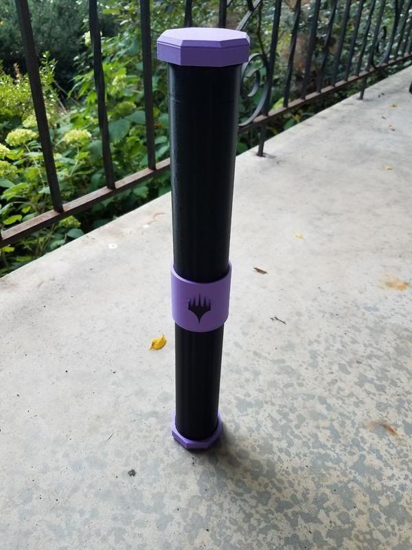 MtG Playmat Tube with Dice Caps