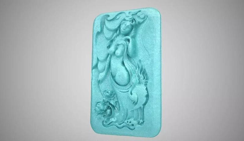 Carving Woman in the Nature