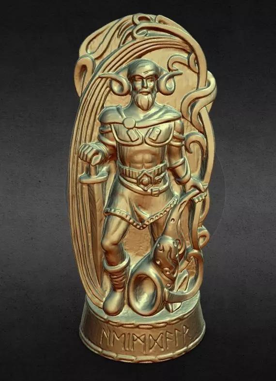 gods of asgard statue Heimdall