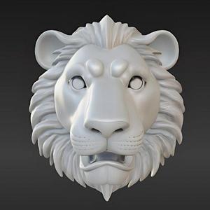 Realistic Lion Head