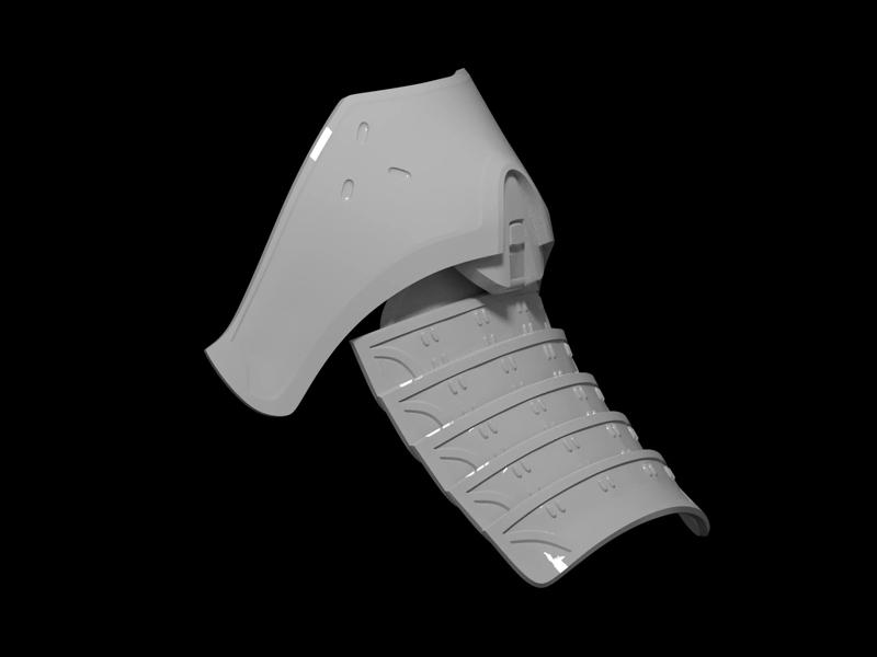 HALO Yoroi Butterfly Petal shoulder pad 3d print file