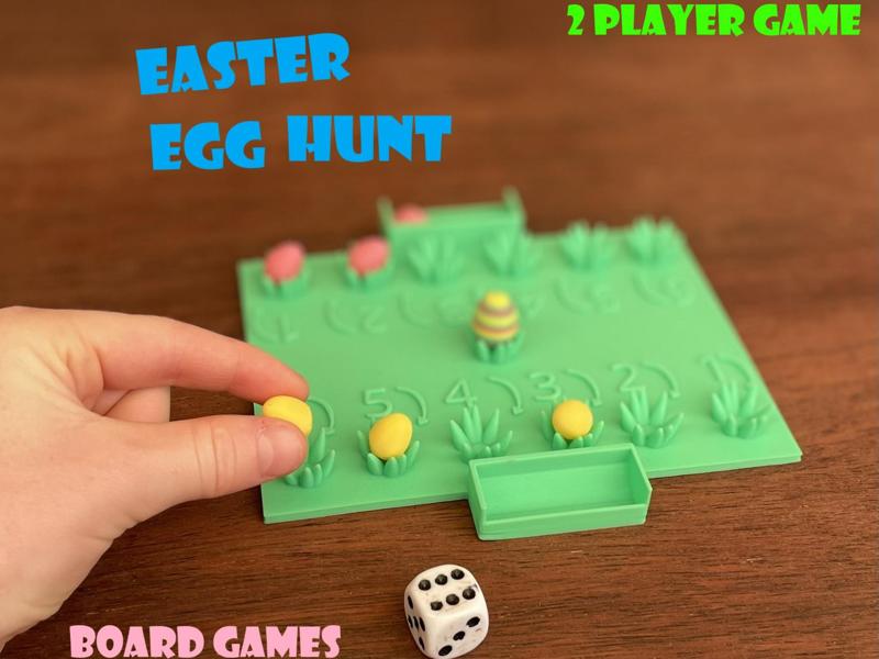 Easter egg hunt board game