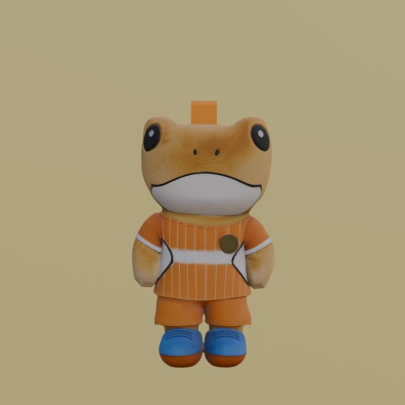 Cute Frog Toy - Sapo Concho 3D Printable Figure (Collectible / Desk Decoration)