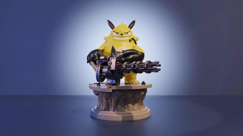 GRIZZBOLT AND MINIGUN FROM PALWORLD