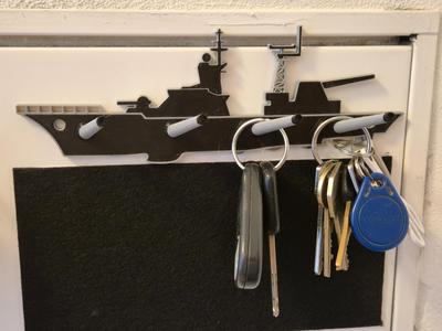 Battleship Coat hanger / Key hanger