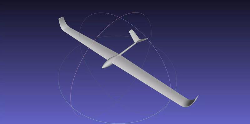 Elastic Control RC Glider Basic Body Design