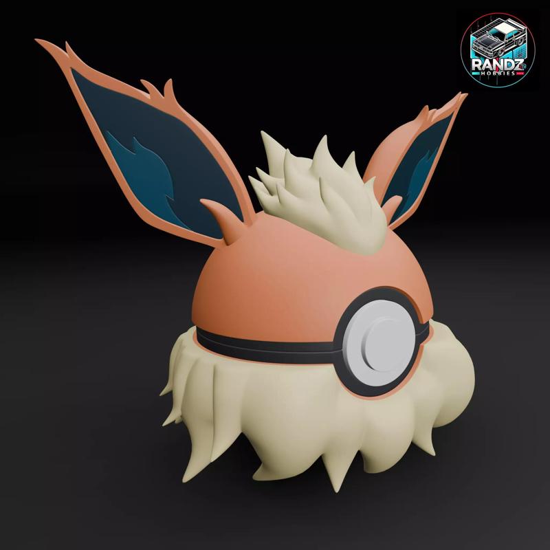 Flareon Pokeball for Pokemon Cards