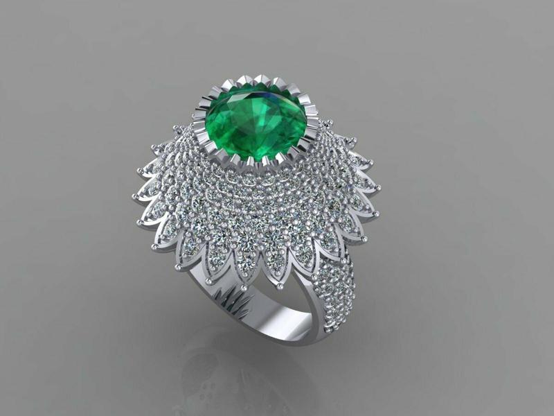 Flower Diamond Ring R78