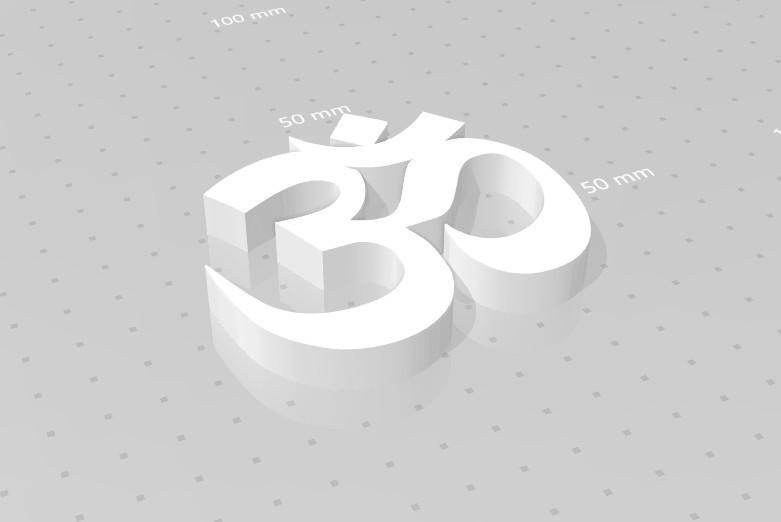 Om Symbol, Aum, Buddhist, Hindu Symbol of the holy trinity of Hindu gods – Brahma, Vishnu, and Shiva