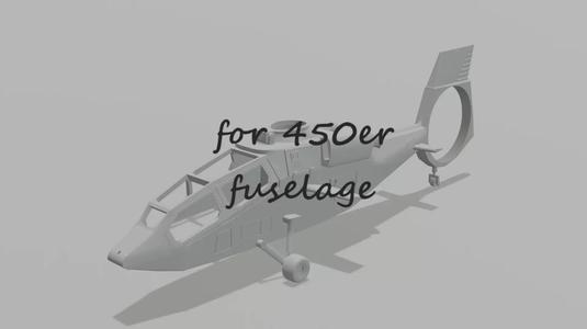 Helicopter OH1 Ninja for 450 fuselage x220 y220 Z400
