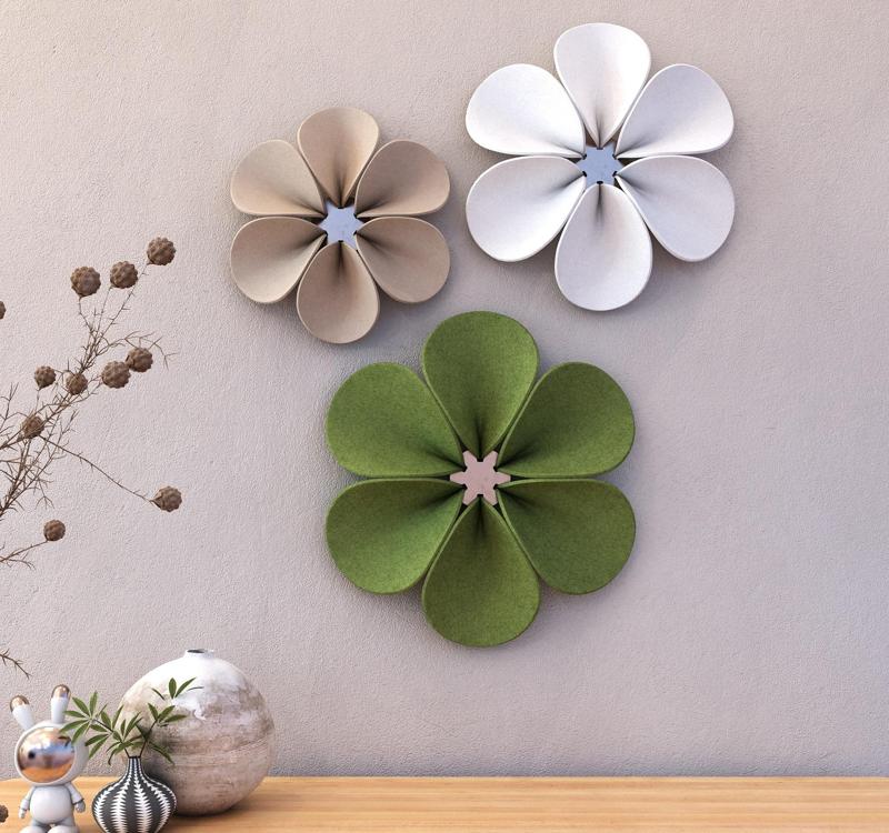 3D wall flower