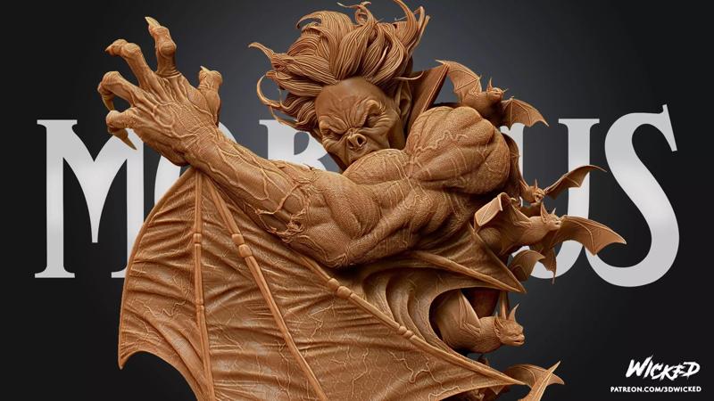 Wicked Marvel Morbius Bust Tested for 3D printing
