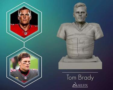 Tom Brady with Tampa Bay Buccaneers Jersey