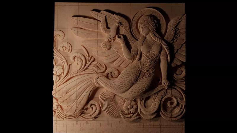 Alkonost CNC 3d Print High Relief Sand Casting