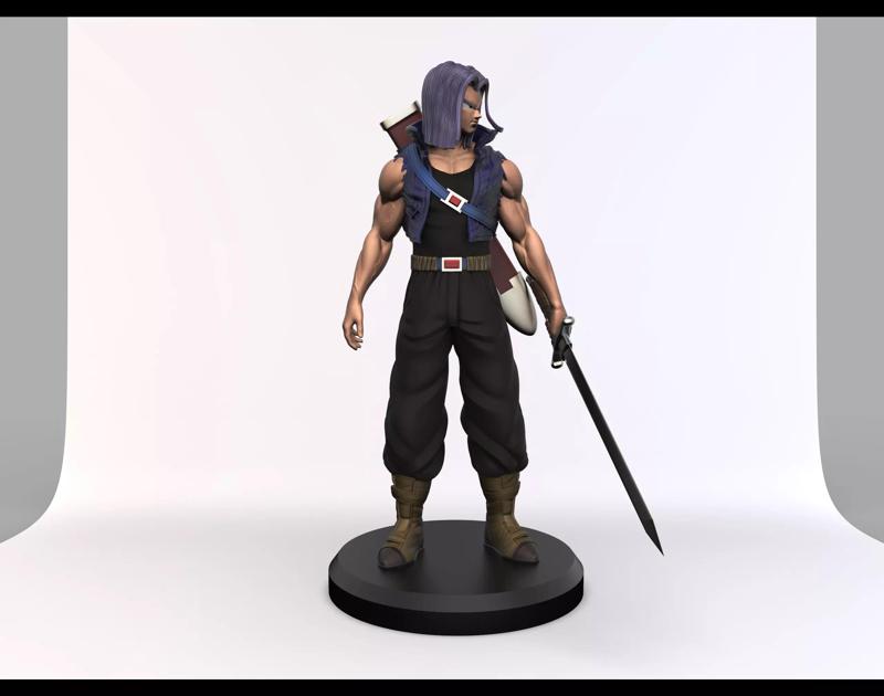 Trunks from Dragon Ball Z 3D Printable Statue