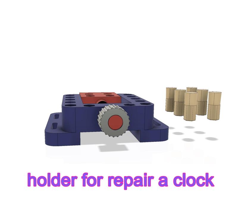 holder for repair and adjustment clock vise watch fixture device vs-04