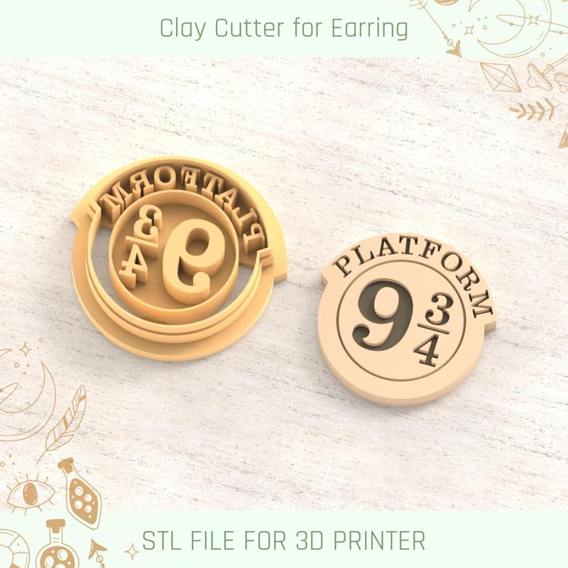 platform 9/34 Harry Potter Polymer Clay Cutters