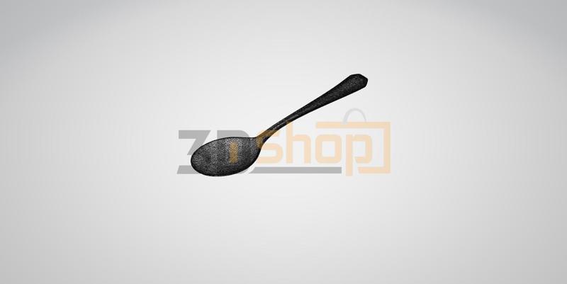 Tea Spoon - Teaspoon, Kitchen tool, Kitchen equipment, Cutlery, Food, dining cutlery, decoration, 3D Scan, STL File