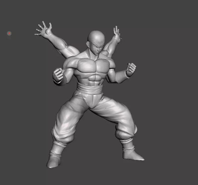 Tien Shinhan 4 arms 3D Model