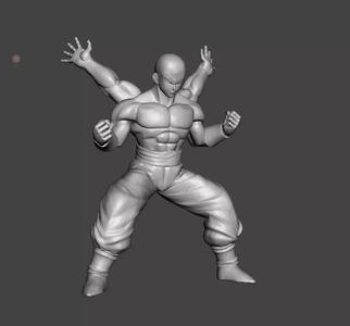 Tien Shinhan 4 arms 3D Model