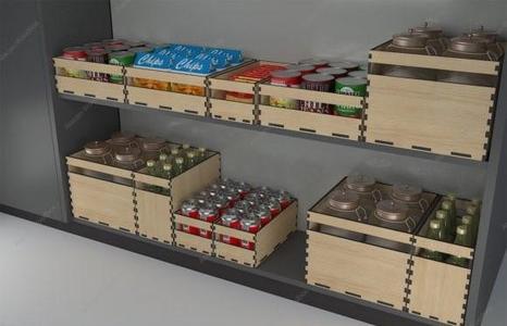 Storage boxes and organizers - Vector laser cutting and engraving