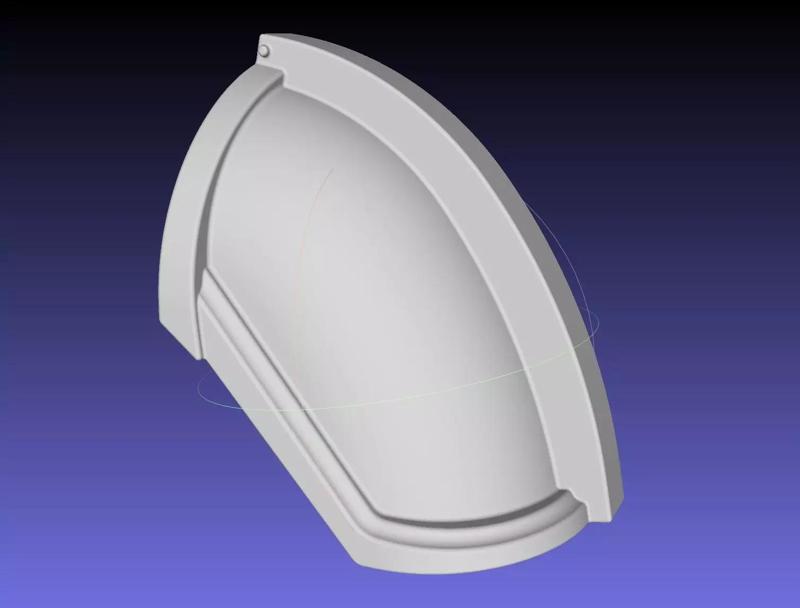 Star Wars Mandalorian Chrome Armor Shoulderpiece Printable