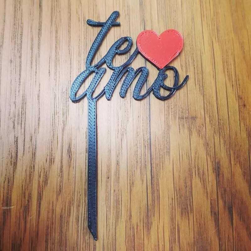 Te Amo - Cake Topping - Topping de Torta