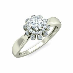 Solitaire Ring 3dm stl render 4view and detail images