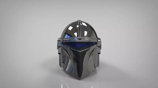 Mandalorian Silverhawks helmet mashup