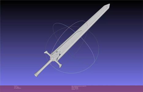 Mashle Kaldo Gehenna Sword And Sheath Printable Assembly