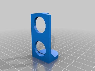 Vertical ultrasonic sensor bracket for BYJ48 stepper