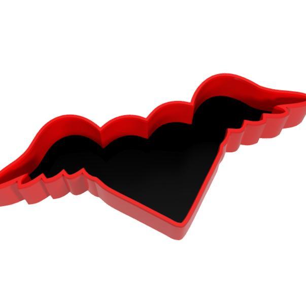 Heart Wings Valentine's Day Cookie Cutter