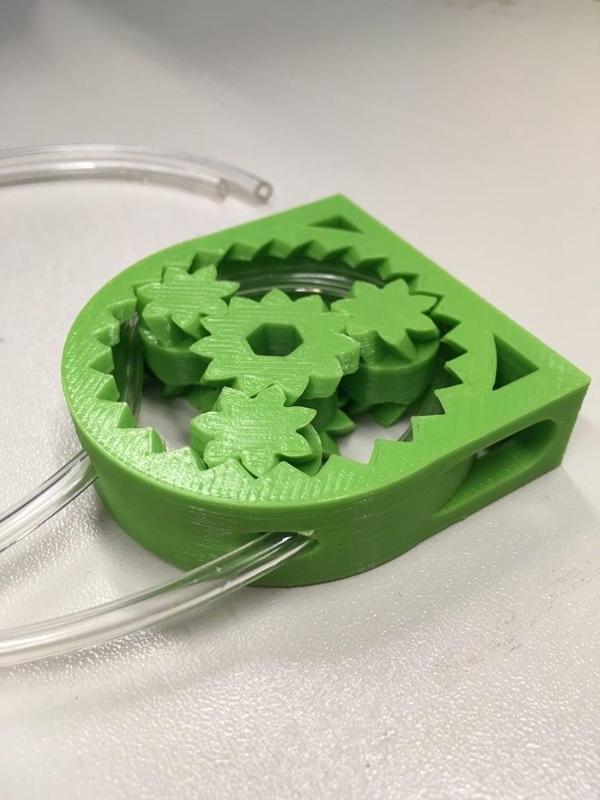 Mountable peristaltic gear pump, comes with allen key