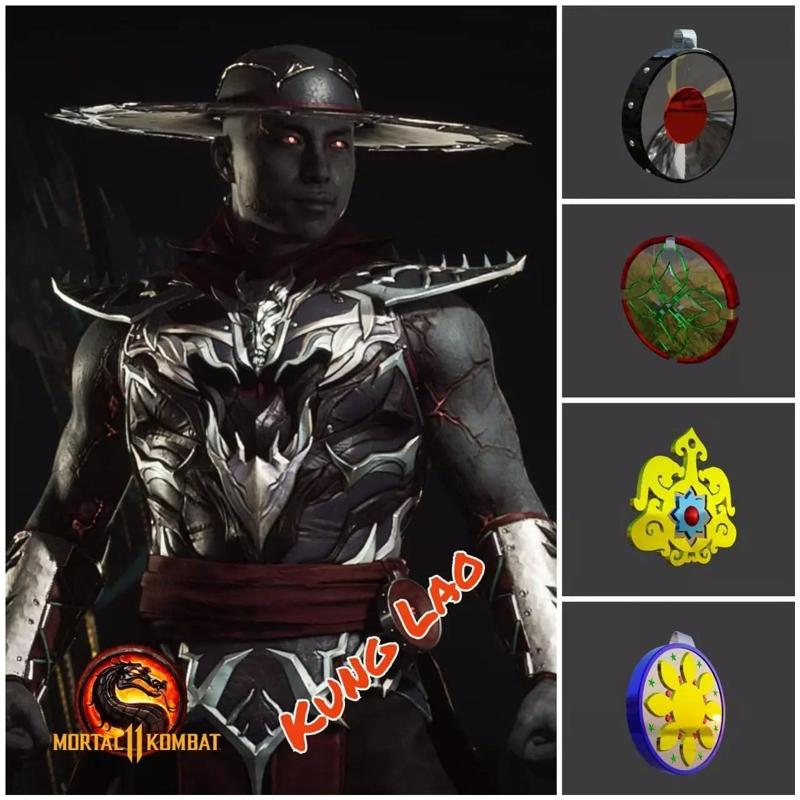 Kung Lao medalions from Mortal Kombat 11 - pack N1