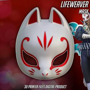 Lifeweaver X Fox Phantom Thieves Cosplay Mask OverWatch 2