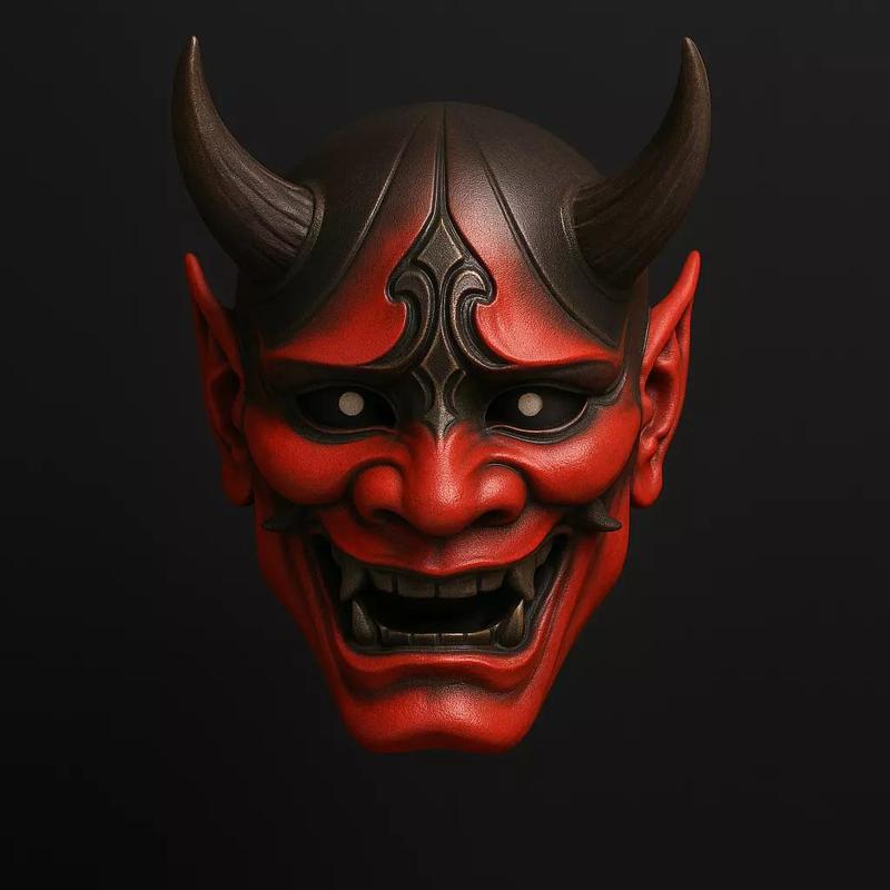 Japanese Red Oni Mask toy
