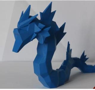 Gyarados Low Poly Pokemon