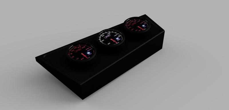 BMW e30 Gauge pod tripple