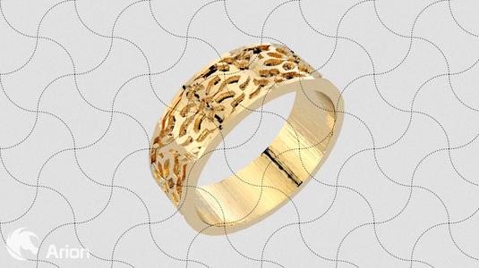 Fine Jewelry, Textured Weft Ring 3