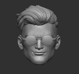 Superboy with removable shades - Headsculpt for Action Figures