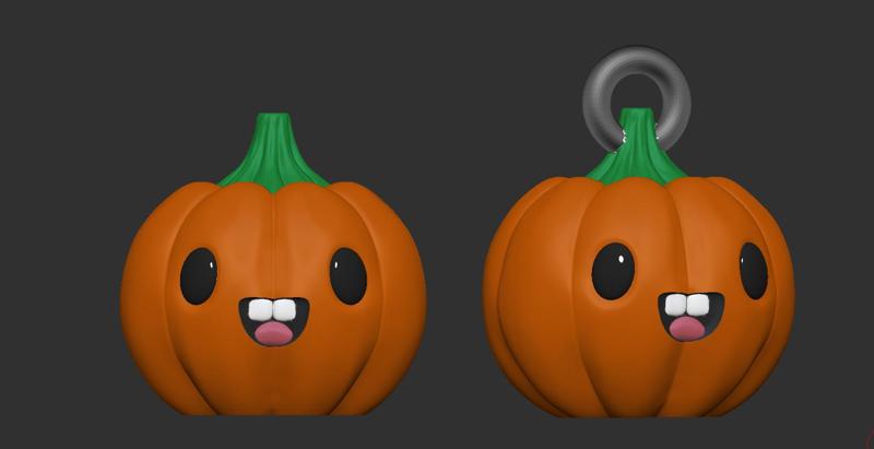 Cute Pumpkin Charm - No Supports