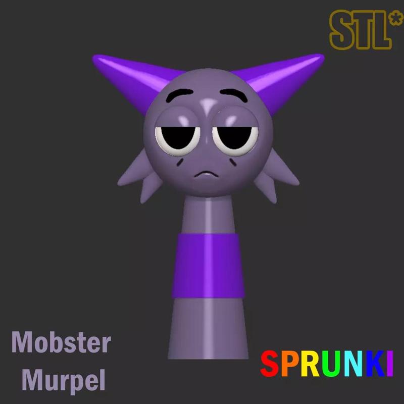Sprunki Incredibox Mobster Murpel STL 3D Character Fanart
