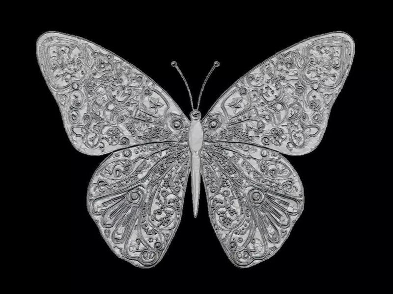 Monarch Butterfly Pendant Sculpture