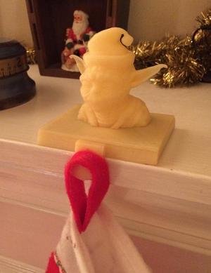Weighted Christmas Stocking Holder with Yoda