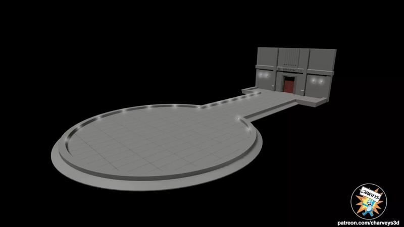 Star Wars Cloud City Landing Platform Diorama for action figures