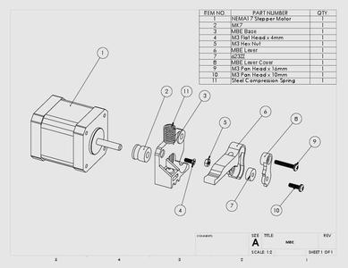 Spring-loaded Replicator 1 Drive Block - Modified Lever